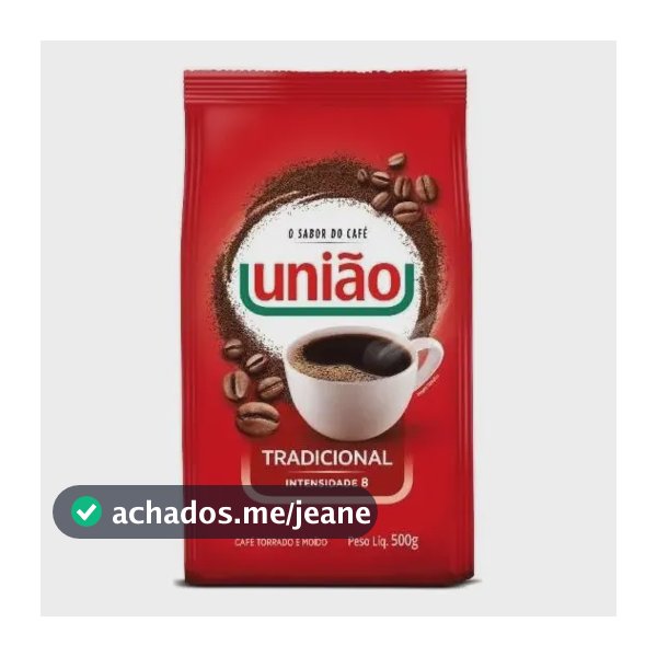 Café Torrado E Moido Tradicional Pouch 500g Intensidade 8 União Pacote
