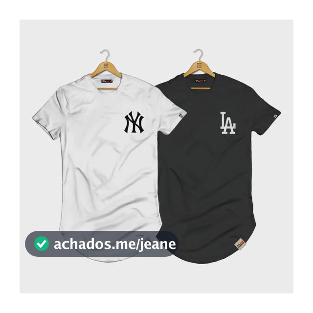 Kit 2 Camisas Longline Blusas Alongadas Estilo New La Ny