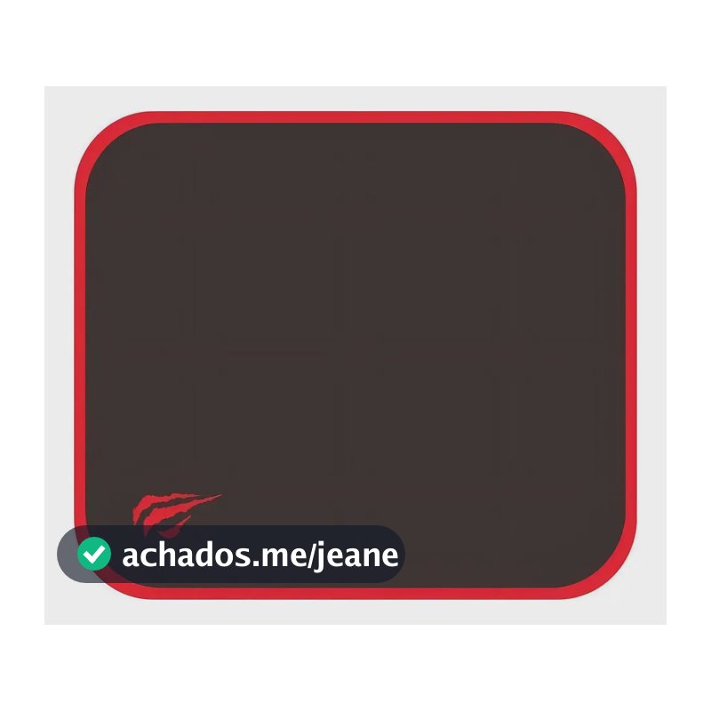 Mouse Pad gamer Havit Gamenote HV-MP839 de tecido e borracha m 20cm x 25cm x 2mm preto/vermelho