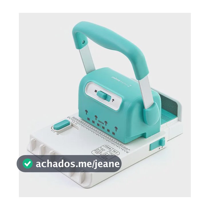 Encadernadora Perfuradora 2 em 1 Mimo Binding 2 Verde e Branco