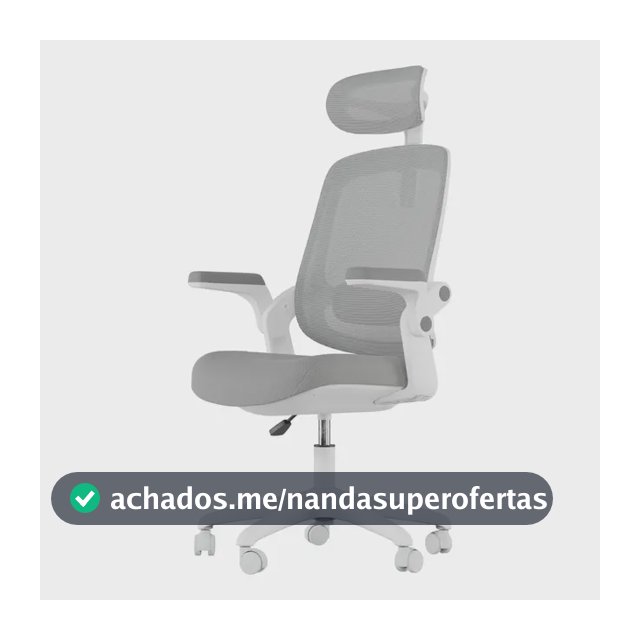 Cadeira Ergonômica Astra Em Mesh Cinza Elements Cinza Malha