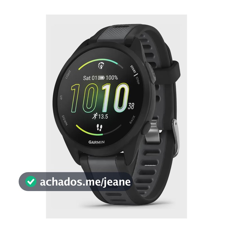 Garmin Forerunner 165 Basico Amoled 43 Mm Preto Correa Esportiva