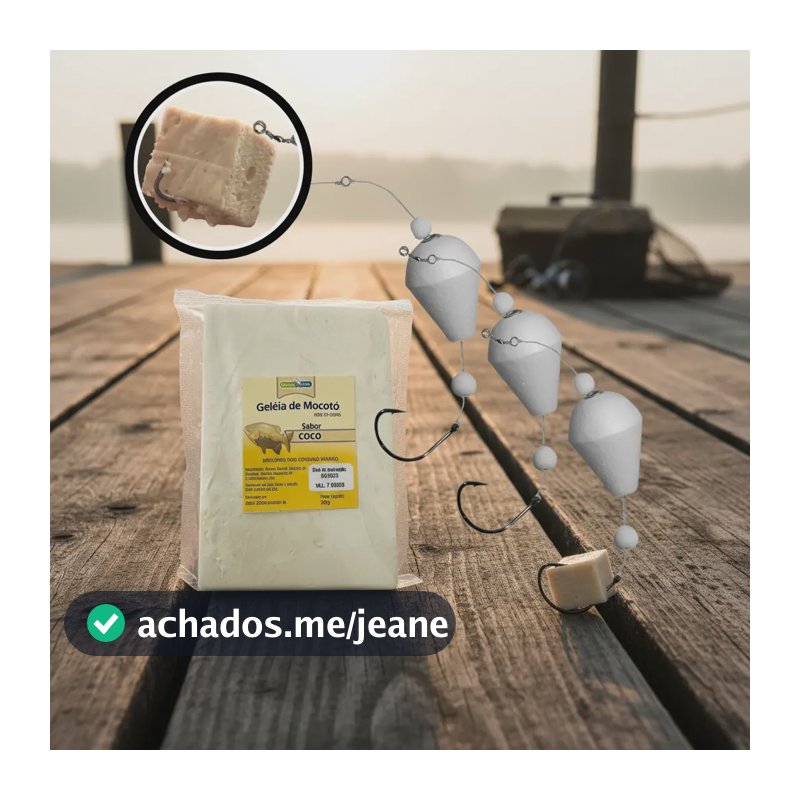 Kit Boia Pão Pesca 3 Unidades + Mocoto Isca Pescaria Anzol