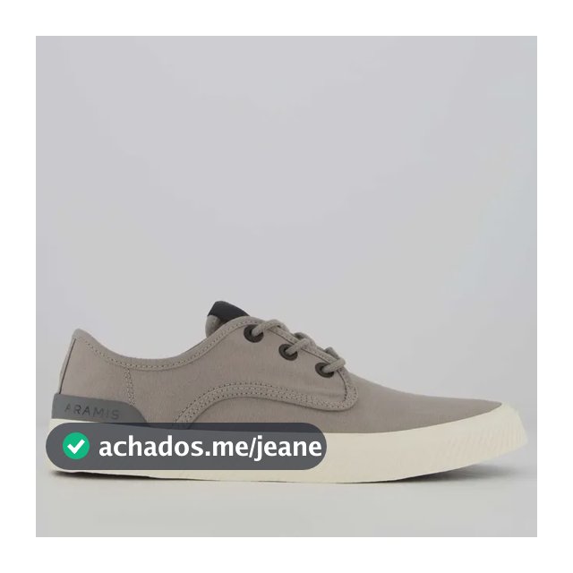 Tênis Aramis Cinza Daily Dock Canvas Cinza - 41 Br