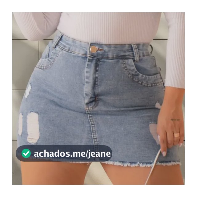 Saia Jeans Plus Size Lycra Elastano Cinza Barra Desfiada