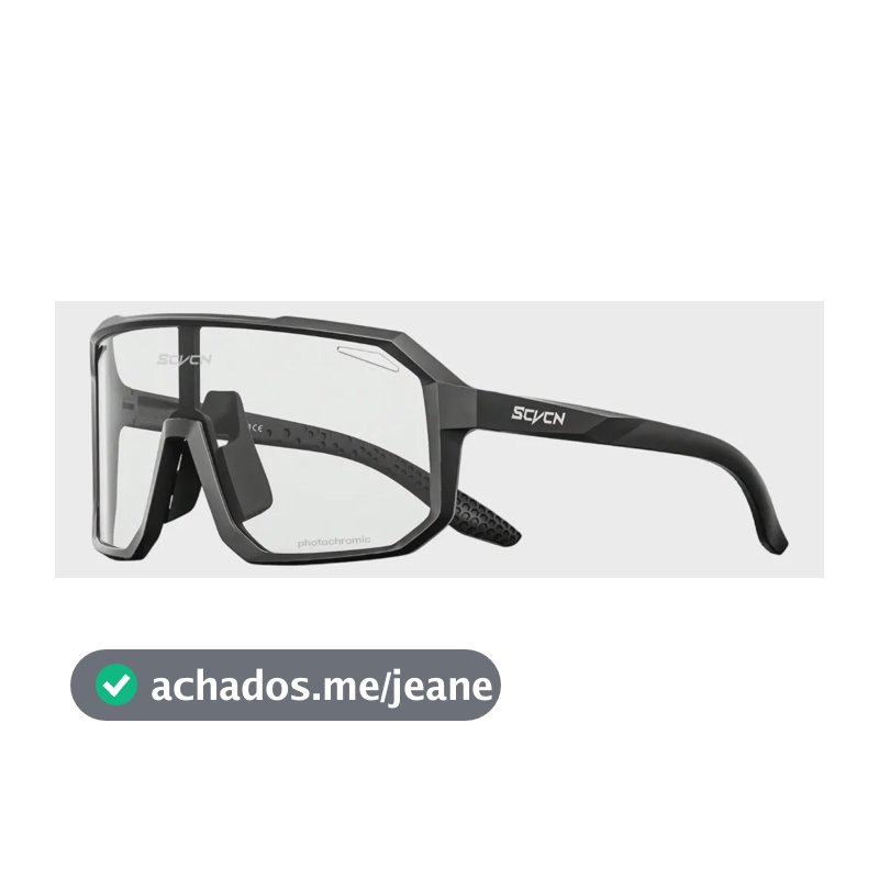 Óculos Fotocromático Ciclismo E Corrida Scvcn Dz-s62 Fotocromática Preto