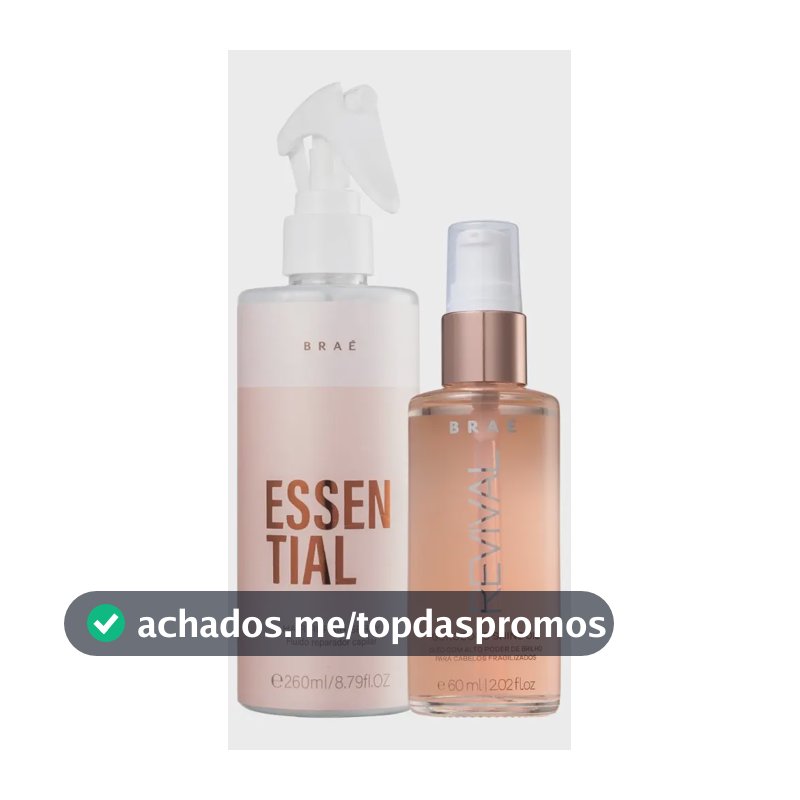 Braé Essential Kit Fluido 260ml + Óleo Revival 60ml
