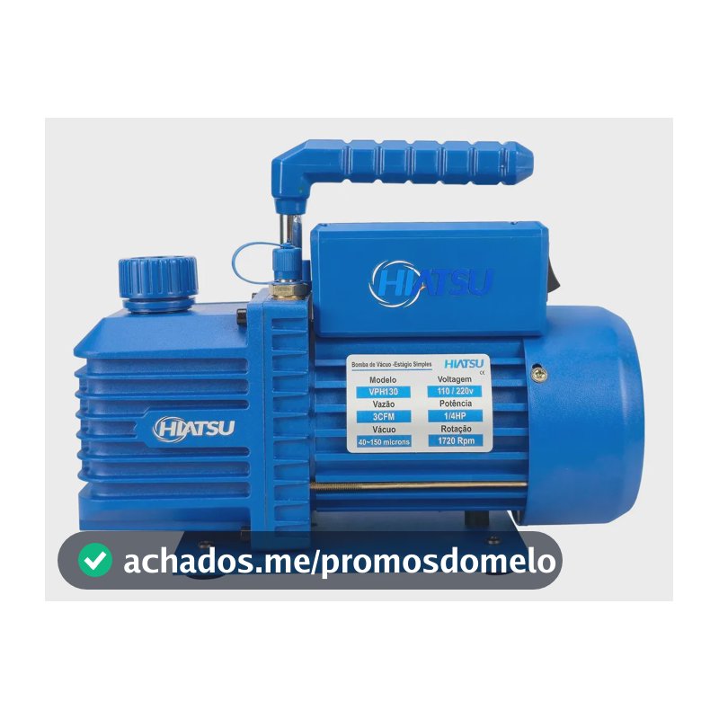 Bomba De Vácuo Estágio Simples 3cfm Bivolt