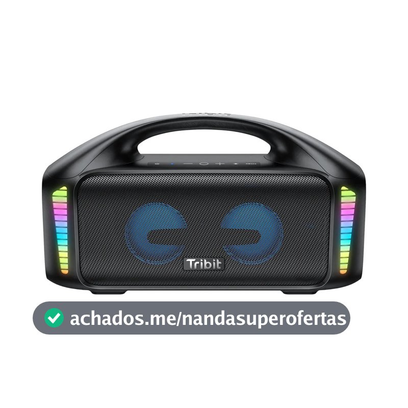 Alto-falante Tribit Stormbox Blast Portátil 90w Cor Preto