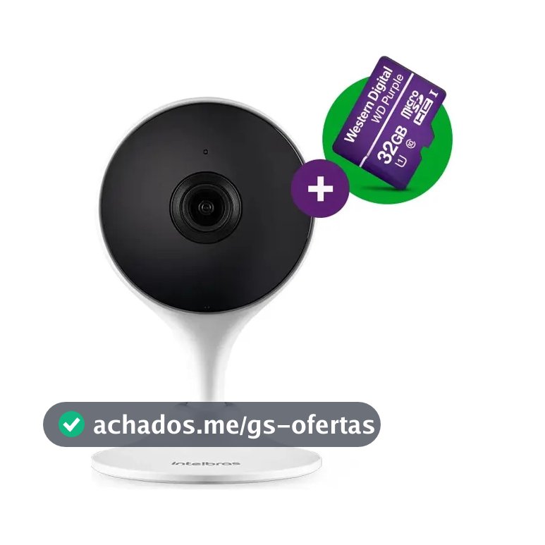 Câmera De Vídeo Wi-Fi Intelbras IM3 C MicroSD 32GB Branco