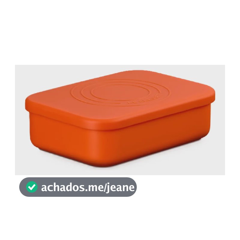 Pote De Silicone Le Creuset Retangular 500ml Laranja