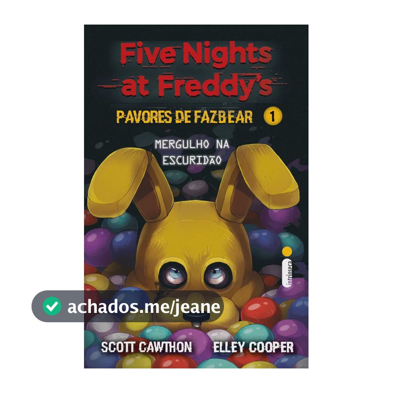 Livro Mergulho na escuridão, de Scott Cawthon. Editorial Intrínseca, tapa mole, en português (2024)