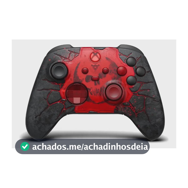 Controle Sem Fio Xbox Series X|s Ed. Limitada Gears E-day Vermelho E Preto