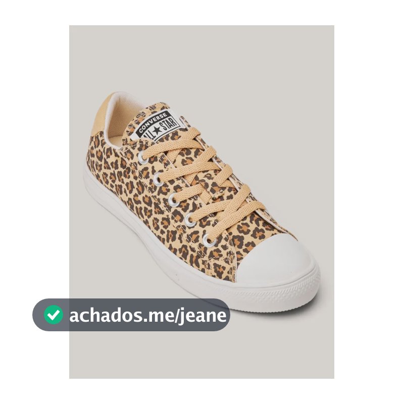 Tênis Converse Feminino Day One Ct3434 Curto T Bege Mostarda/preto/amendoa Animal Print 36 Br