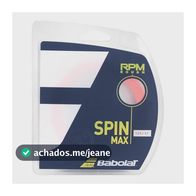 Corda Babolat Rpm Rough 17l 1.25mm Vermelha - Set 1.25 Mm Vermelho