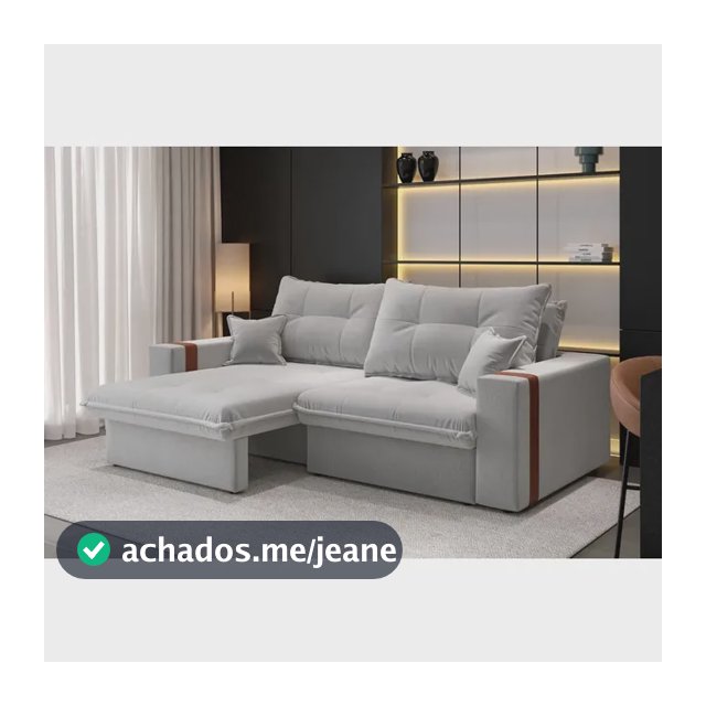 Sofá-cama Retrátil Reclinável 3 Lugares Linho 2,00m Ipanema Cor Cru