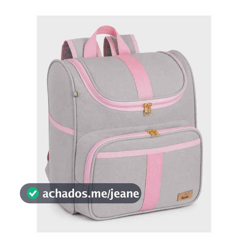Mochila Maternidade Bebê Infantil Harmonia Rosa