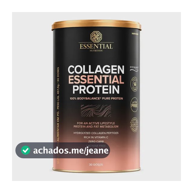 Colágeno Essential Nutrition Bodybalance Essential Protein Neutro 457g em pó Sem sabor x 457.5g
