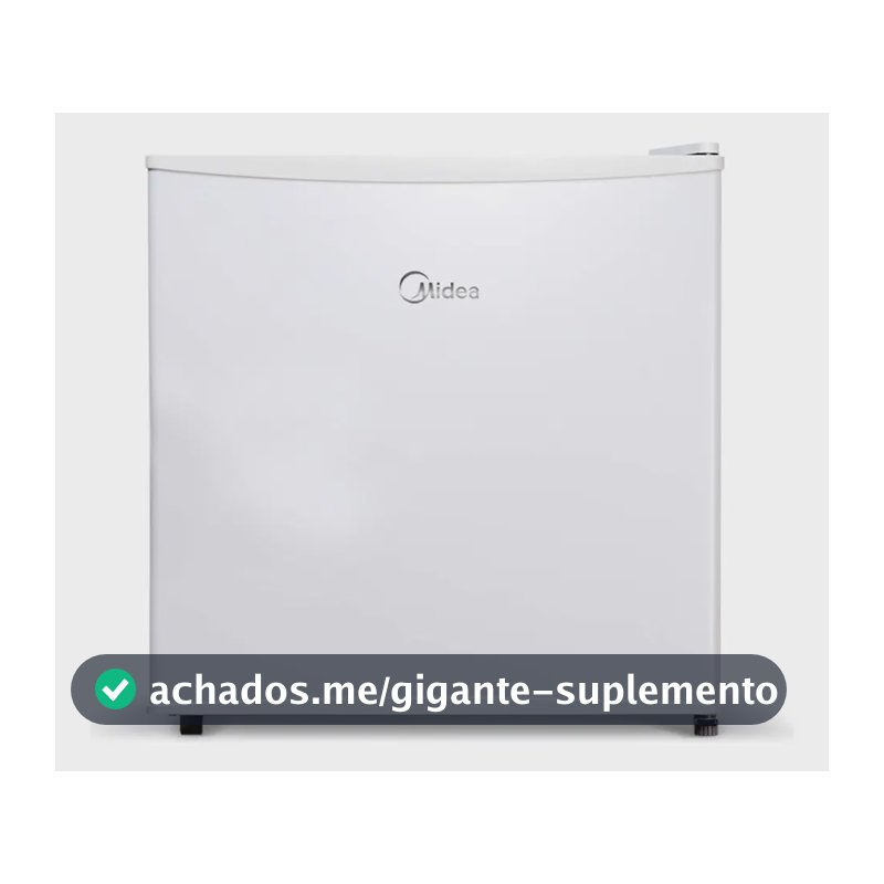 Frigobar 45 Litros Inverter 1 Porta Degelo Manual MDRD086FGD013 Branco Bivolt Midea