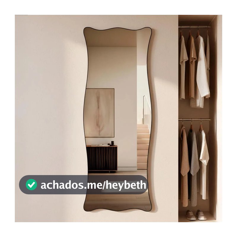 Espelho Corpo Inteiro Moderno Do Pinterest 70x170cm Paris Moldura Gelo