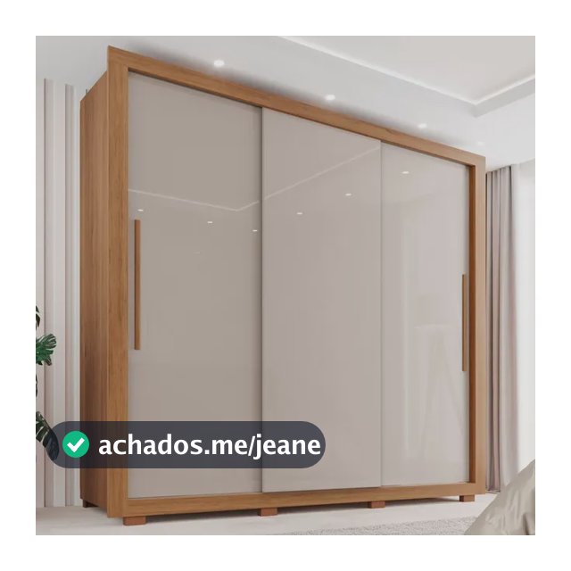 Guarda Roupa Casal 3 Portas 4 Gavetas Costa Rica Cinamomo/off-white