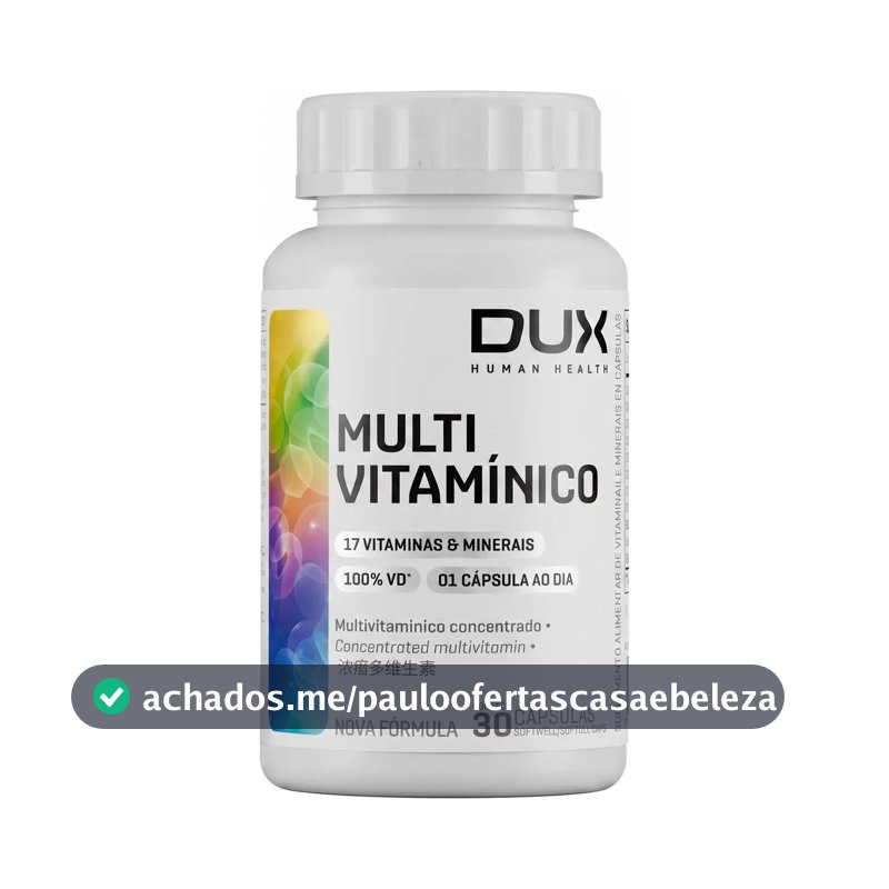 Multivitamínico - Pote 30 Cápsulas Dux Nutrition