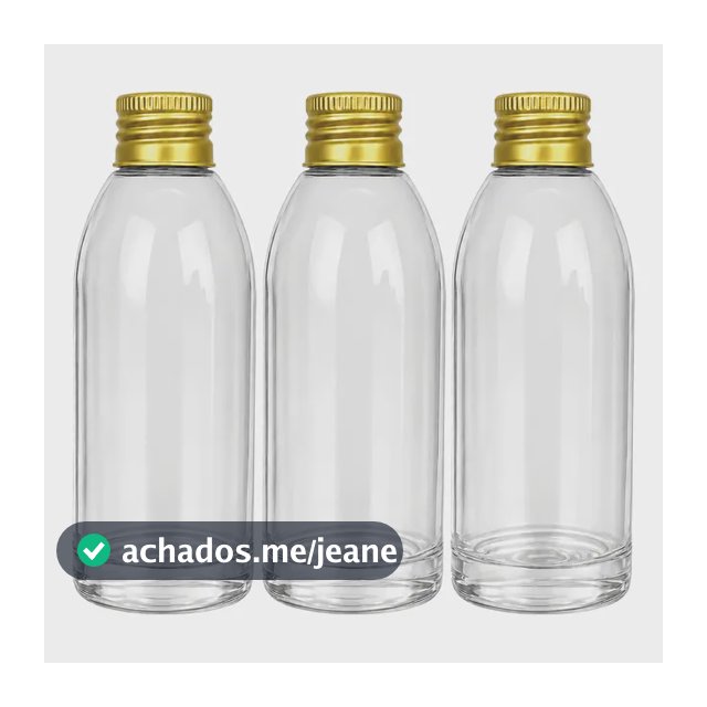 30 Garrafinhas 100ml Tampa Fechada Metal - Preço Imbatível
