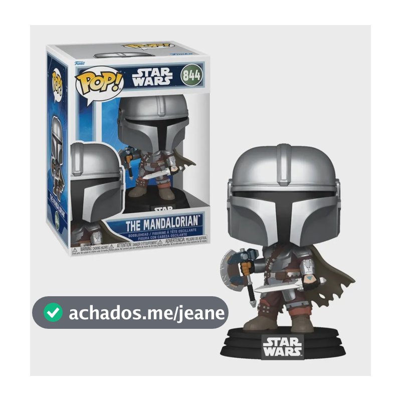 Boneco Funko Pop! Star Wars - Mandaloriano Com Duas Armas