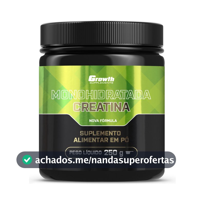 Creatina Growth Supplements Monohidratada em pó Sem sabor x 250g