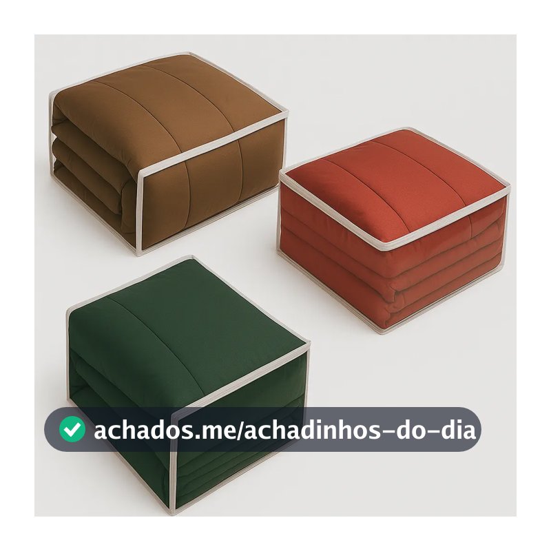 Kit 5 Saco Organizador Multiuso Pmg Embalagem Pvc Cristal 100% Pvc Transoparente