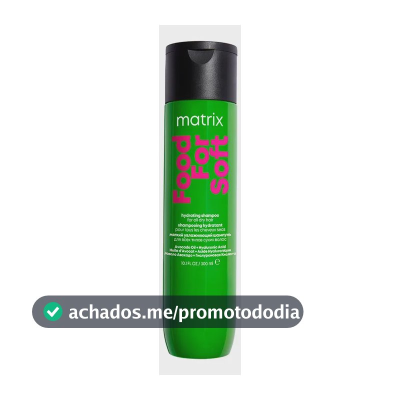 Shampoo Hidratante Cabelos Secos Food For Soft 300 ml Matrix
