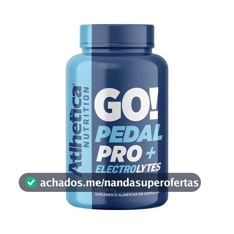 Atlhetica Go! Pedal Pro Cápsulas Eletrólitos Suplemento Esportivo 90 Cáps