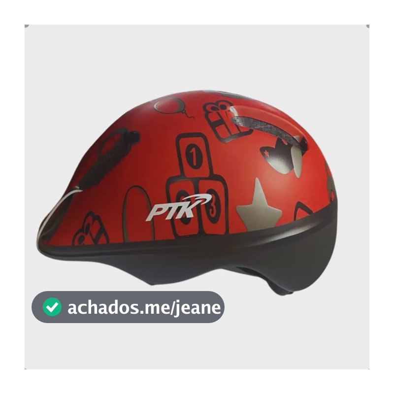 Capacete Infantil Ptk Baby Bike Ciclismo De 1/4 Anos Melhor Toys Vermelho 48-56cm