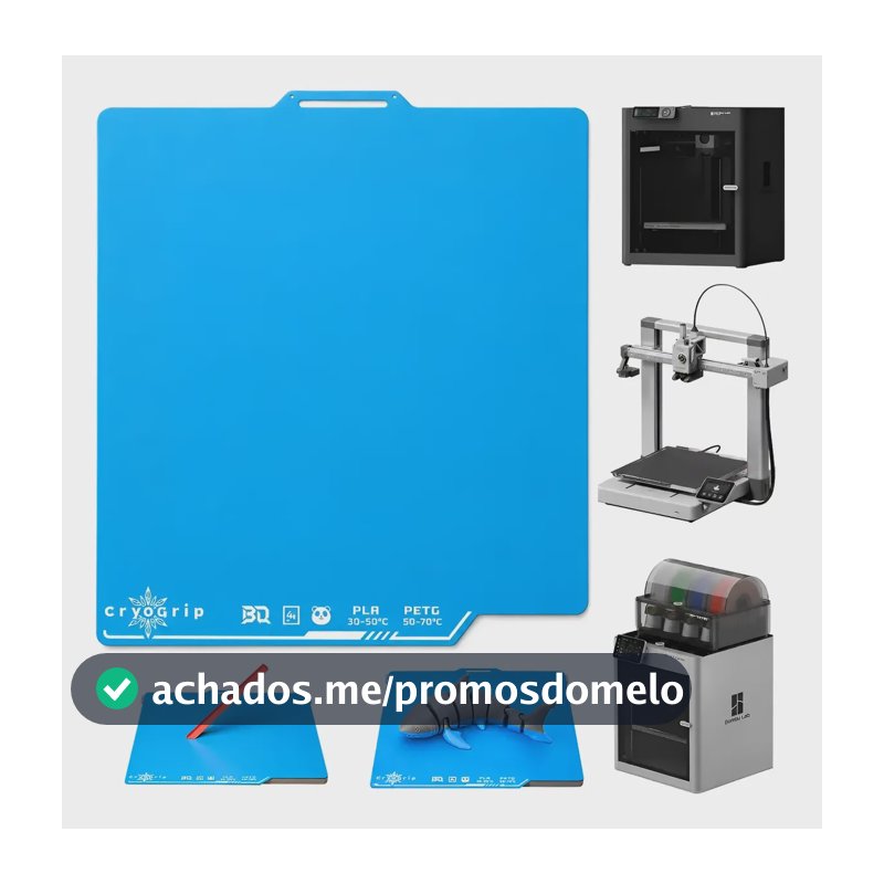 Placa Fria Cryogrip Pro Frostbite Biqu Bambu Lab A1 P1 P2 X1 127/220v