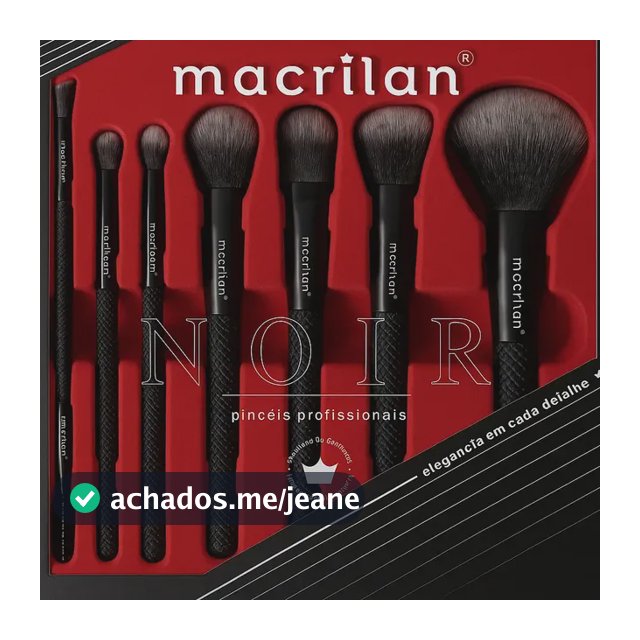 Pincéis Profissionais Maquiagem 7un Macrilan Ed009