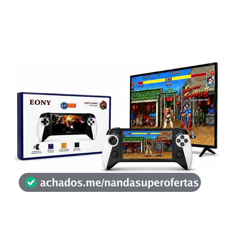 Fone Videogame Console De Mao Retro X9 Portatil Jogos Branco