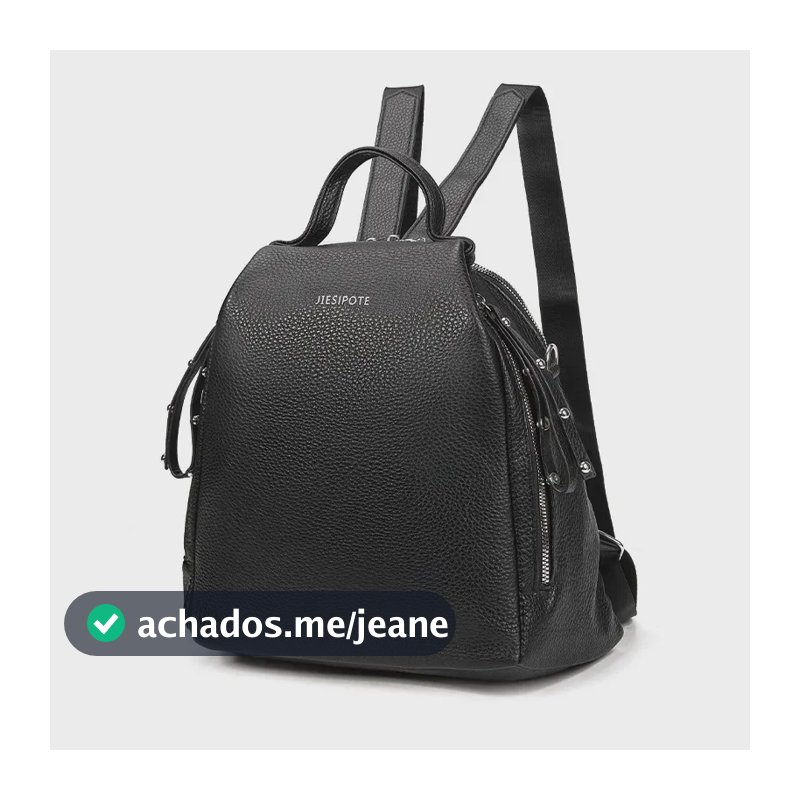 Mochila feminina, reforçada e impermeável, para viagens diárias e turismo, modelo elegante, preto