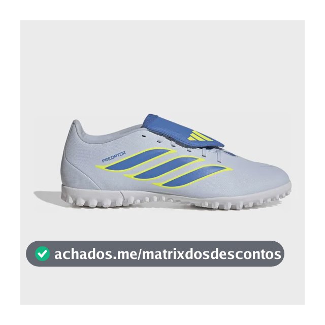Chuteira Society Masculina Predator Club adidas Azul 40 Br