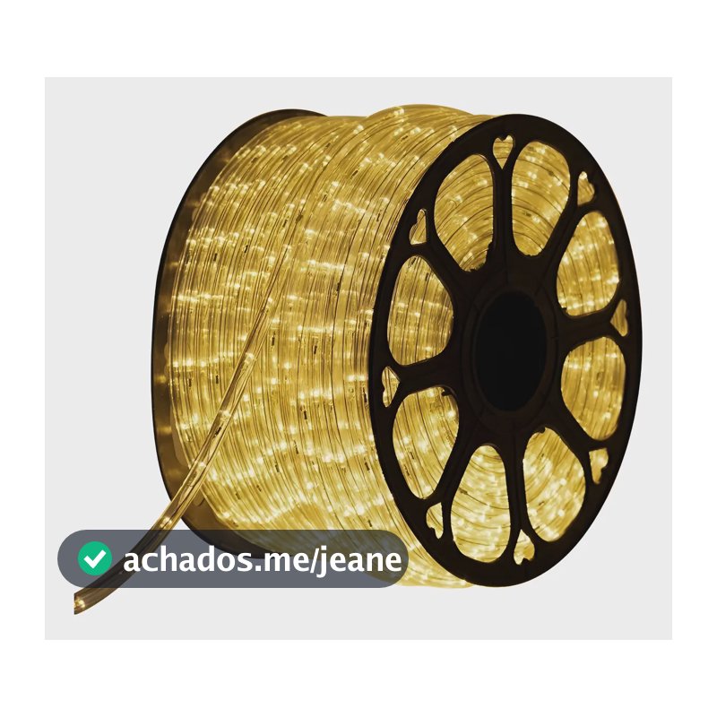 Mangueira Led Redonda 100m Decoração Natal Externo Luz Branco-quente
