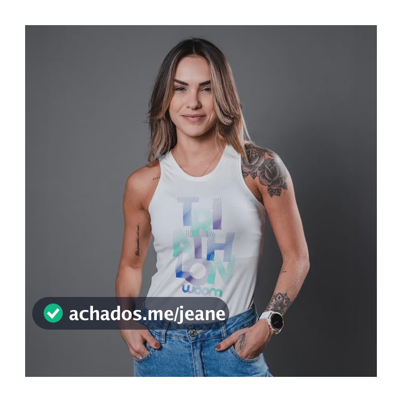 Regata Casual Woom Feminina Off White G