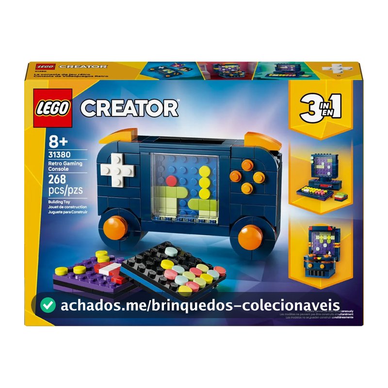 Console de videogame retrô LEGO® Creator 3 em 1 31380