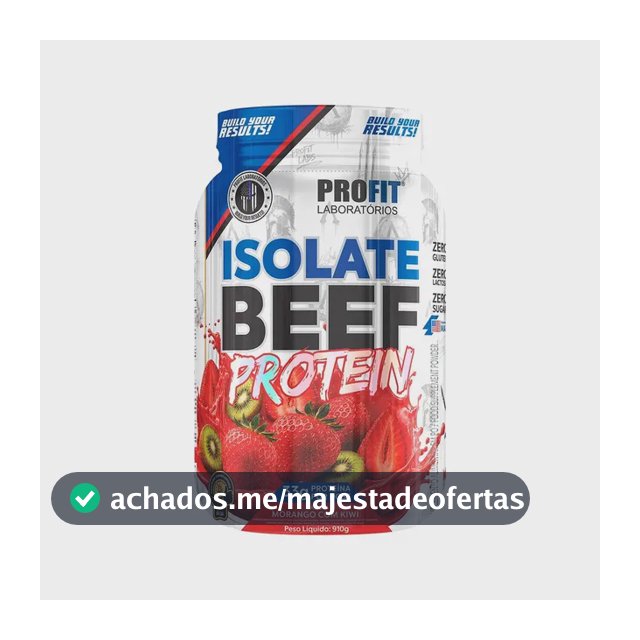 Profit Laboratórios Beef Protein Proteína Da Carne Bovina Isolate Beef Protein Pó Morango Com Kiwi