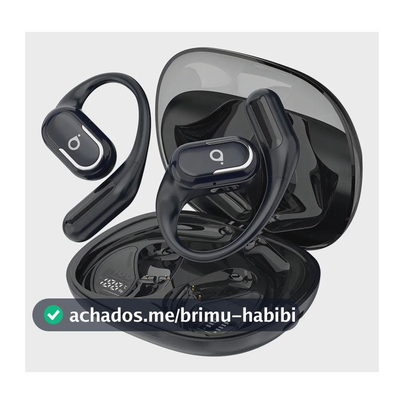 Fone de Ouvido Esportivo Basike TWS Com Bluetooth 6.0 e Bateria de 60h