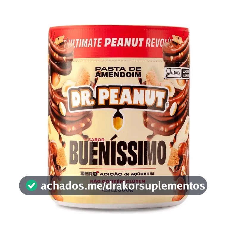 Suplemento em pasta Dr. Peanut Melhor Pasta de Amendoim amentoim cremosa sabor Bueníssimo x 600g