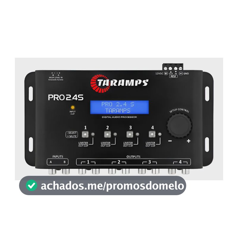 Processador De Áudio Digital Taramps Pro 2.4s Equalizador