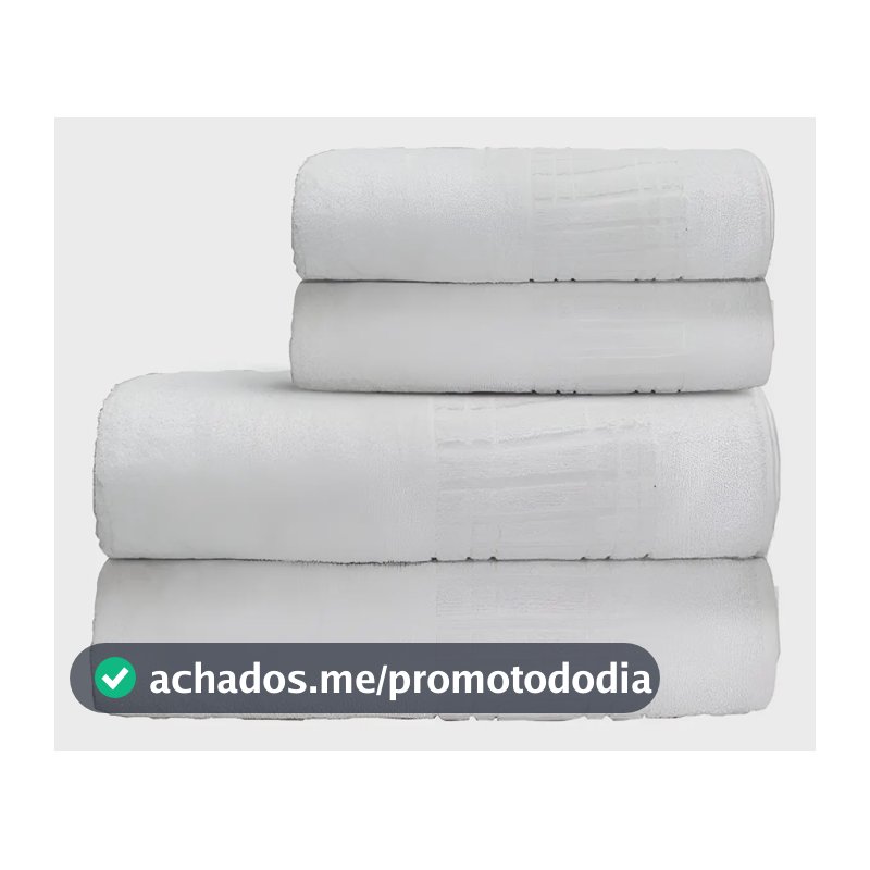Jogo De Toalha Banho 4 100 Algodão 400 gr/m Loft Camesa