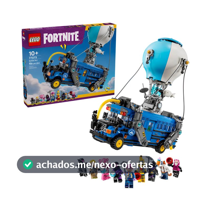 Lego Fortnite Battle Bus 77073 - Versão do personagem Brilliant Bomber de 954 Pz