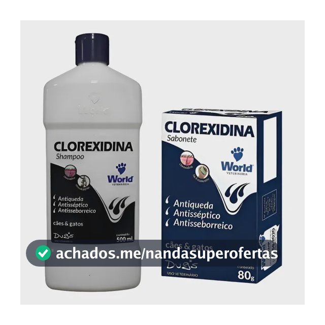 Xampu Para Dermatite Canina Shampoo Clorexidina + Sabonete  -eutro