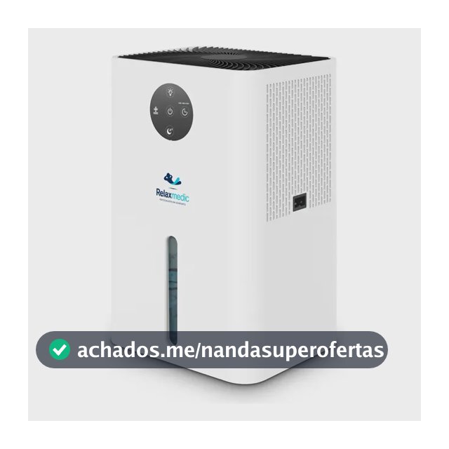 Desumidificador de Ar Elétrico Antimofo 1800ml Relaxmedic