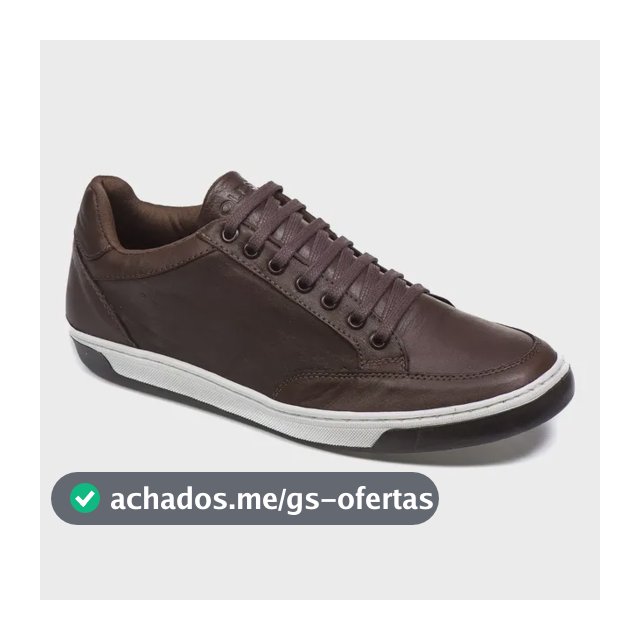 Tenis Masculino Em Couro Sapatenis Social Casual Confortavel